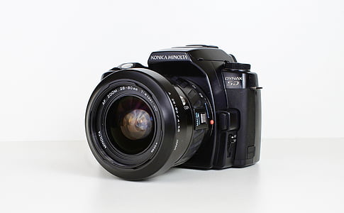 appareil photo, Konica, Minolta, vieille caméra, appareil photo, photo, lampe de poche