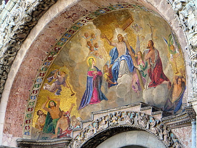 venice, basilica san marco, mosaic, eardrum