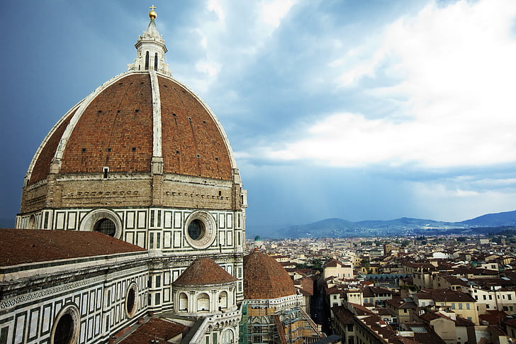giáo đường Florence cathedral, Nhà thờ saint mary, Nhà thờ, Công giáo, tôn giáo, mái vòm, Florence