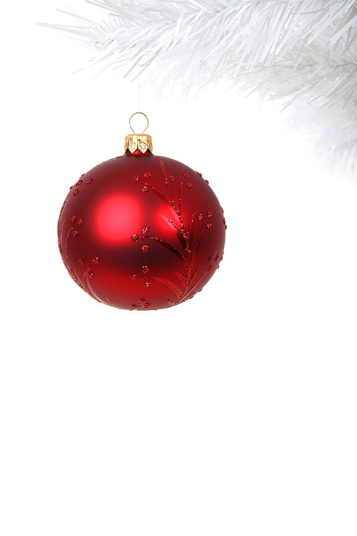 ballen, bauble, gren, feiring, Christmas, dekorasjon, festlig