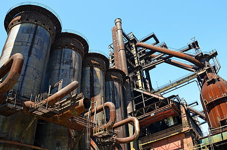 industria, vysoká pec, producţia de fier, Ostrava, colibă, fier, minereu de fier