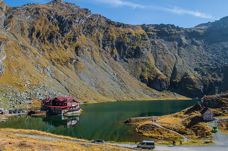 Balea λίμνη, Transfagarasan, τοπίο, βουνό, φύση, εξωτερική, ορεινές περιοχές