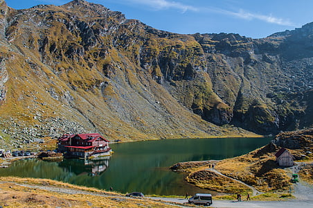 Bilios ežeras, Transfagarasan, kraštovaizdžio, kalnų, Gamta, lauko, aukštumos