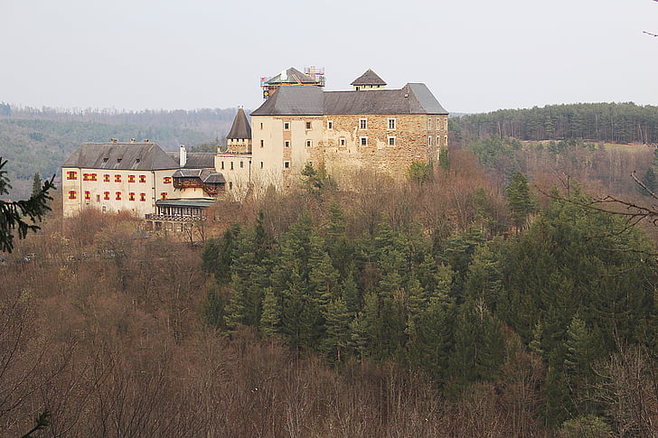 slott, locka hus, knight's castle, Visa