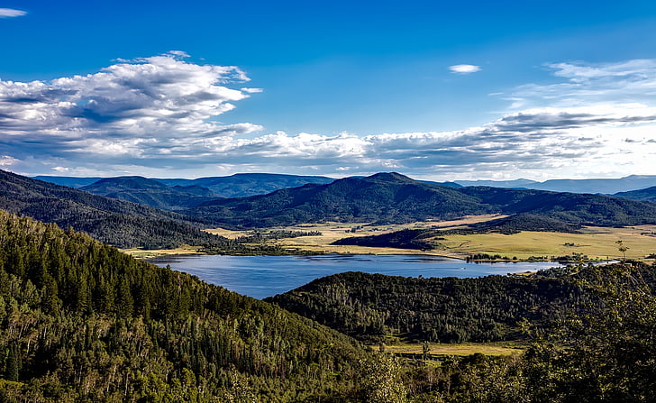 catamount ezers, Colorado, ainava, Scenic, daba, ārpus telpām, meža