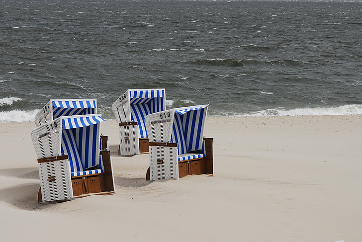 kursi pantai, Pantai, liburan, laut, Laut Baltik, Laut Utara, dingin