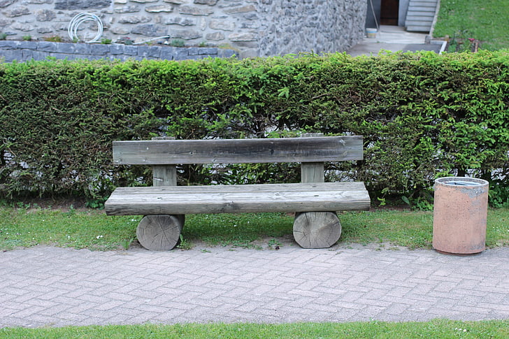 bench, garden, nature, park