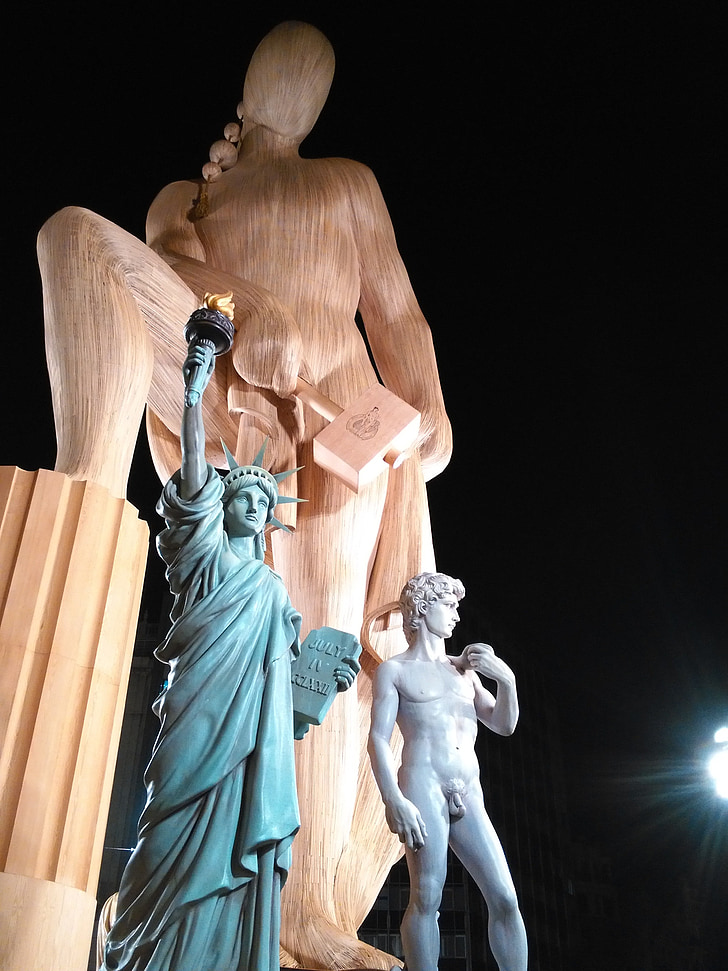 fejl, part, Fallas monument, skulptur, Valencia, tradition