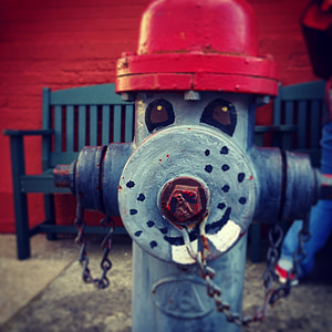 brannhydrant, rød, hydrant, sikkerhet, byen, trygg, tjenesten