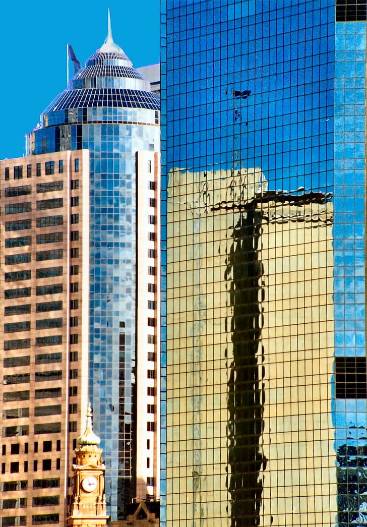 skyskrapa, Sydney Australien, staden, Skyline, stadsbild, arkitektur, Urban