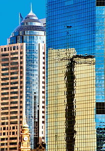 mrakodrap, Sydney Austrálie, město, Panorama, Panoráma města, Architektura, městský