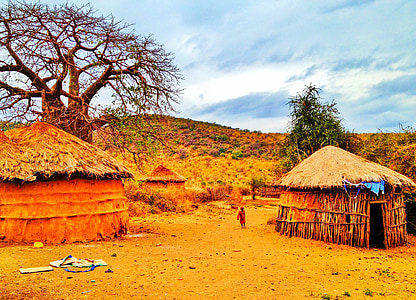 boma, Tanzania, Massai, Africa, paesaggio, natura, Massai mara
