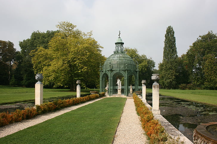 Garten, englischer Garten, Insel der Liebe, Château de chantilly, Frankreich, der französische Adel, Frieden