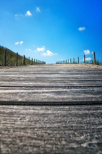 plajă, de mers pe jos, Marea Nordului, urcuş, perspectiva, Olanda, albastru