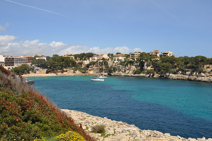 vakantie, kust, Mallorca, water, strand, zee, zomer