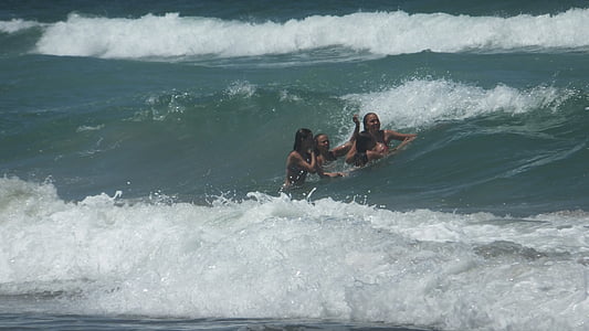 Playa, Chicas, de surf, mar, Océano, agua, verano