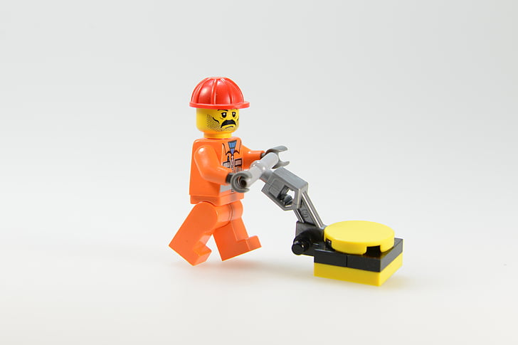 Lego, legomaennchen, mehed, töötajate, töö, edasi-tagasi, perioodilise nädal