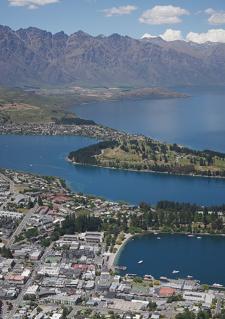 Queenstown, New Zealand, turisme, Sydøen, Mountain, naturskønne, rejse