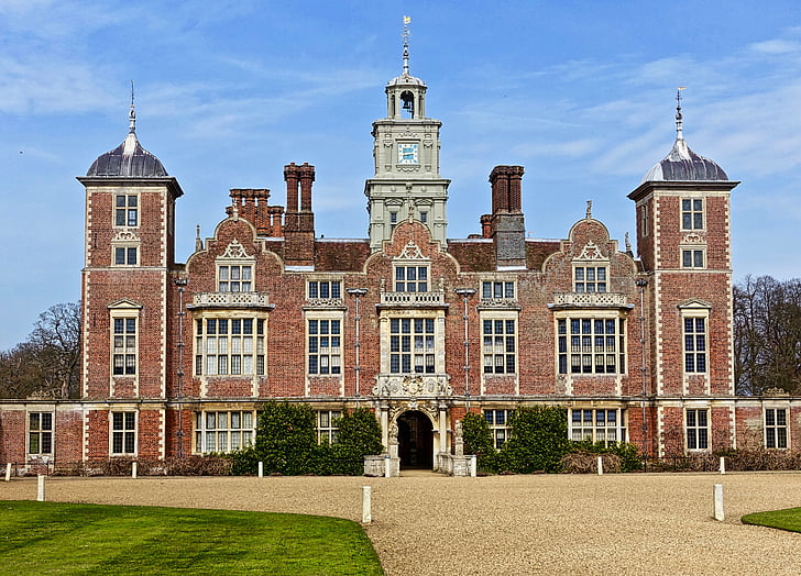 Blickling estate, Palace, fasad, Heritage, aristokratin, arkitektur, Engelska