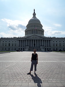 Washington, DC, Washington dc, zgrada, izvan, nebo, Sjedinjene Američke Države