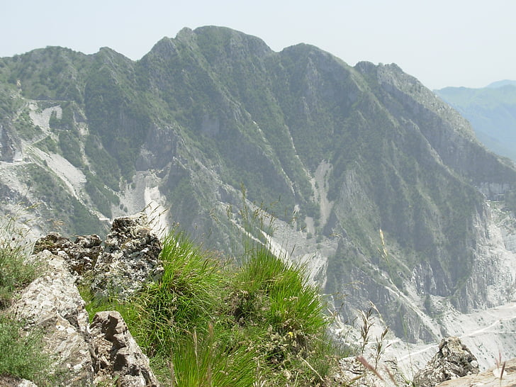 Marmor, Natur, weiß, Carrara, Landschaft, Steinbruch, Berge