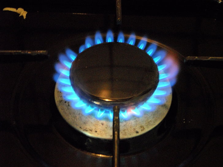 gas stove, burn, gas, cook, hotplate, hot, gas flame