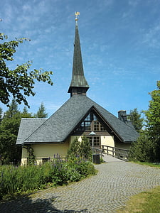 Altenberg, kostol, Saska, Nemecko, budova, Exteriér, predné