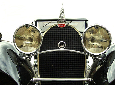 auto, Oldtimer, klasické, nostalgické, reflektor