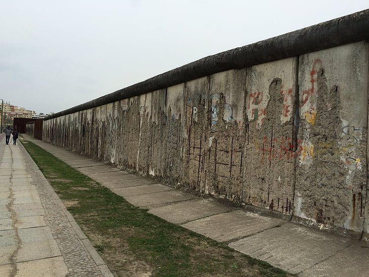 dinding, Monumen, Berlin, bangunan bersejarah, lama