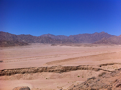 desert de, sorra, Egipte, Sharm el shiek, cel, muntanyes, sec