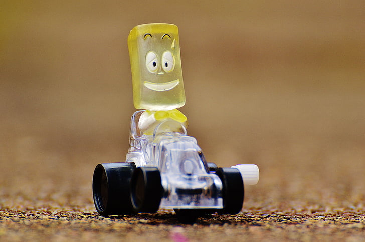 carro de corrida, Figura, engraçado, brinquedos, crianças, colorido, bonito