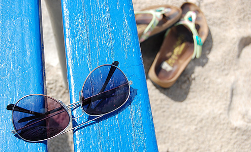 occhiali da sole, spiaggia, Vacanze