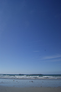 Brittany, cakrawala, laut, matahari, Pantai, pasir, Cuaca
