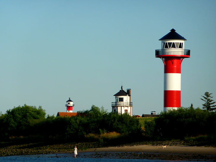 beacon, seafaring, lighthouse, warning signal, lighthouses, baltic sea, landscape