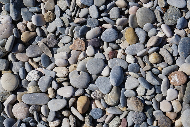 kamenje, šljunčana, šljunak, priroda, plaža, debeo, obale kamenjem
