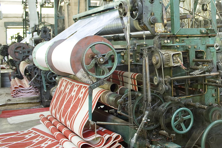 tovarne, tkanje, stroj, tekstilni, proizvodnje, industrija, preje