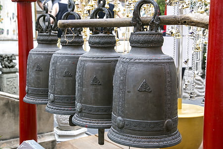çan, Tayland, Tapınak, Gong, metal, ağır, Budizm
