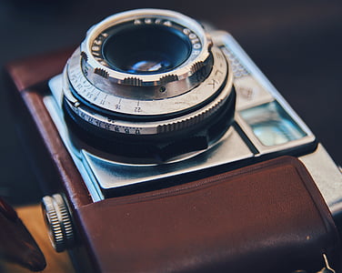 analog, Analogue, antique, blur, camera, classic, close-up