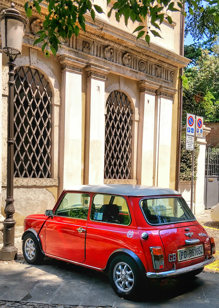 Mini, koppar, röd, Italien