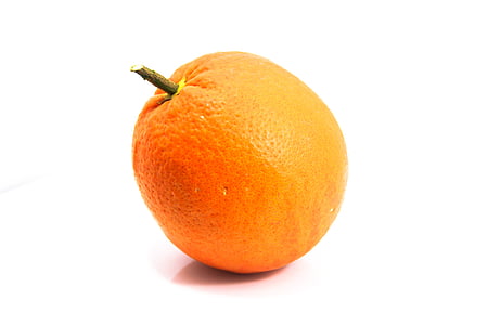 frukt, oransje, hvit, hvit bakgrunn, bilde