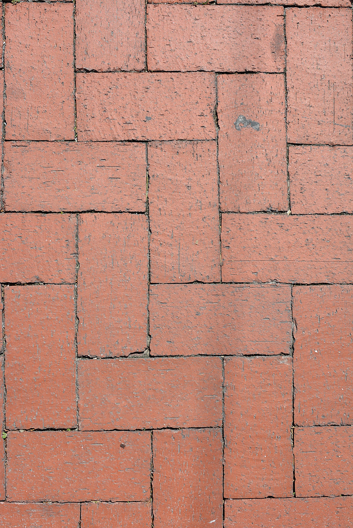 brick, red, pattern, block, surface, masonry