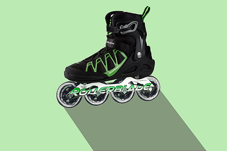 inline skate, sport, training, shoe, roll, active, sporty