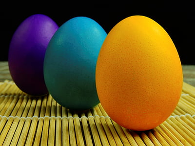 påske, påskeæg, æg, farverige, farvede, farve, Festival