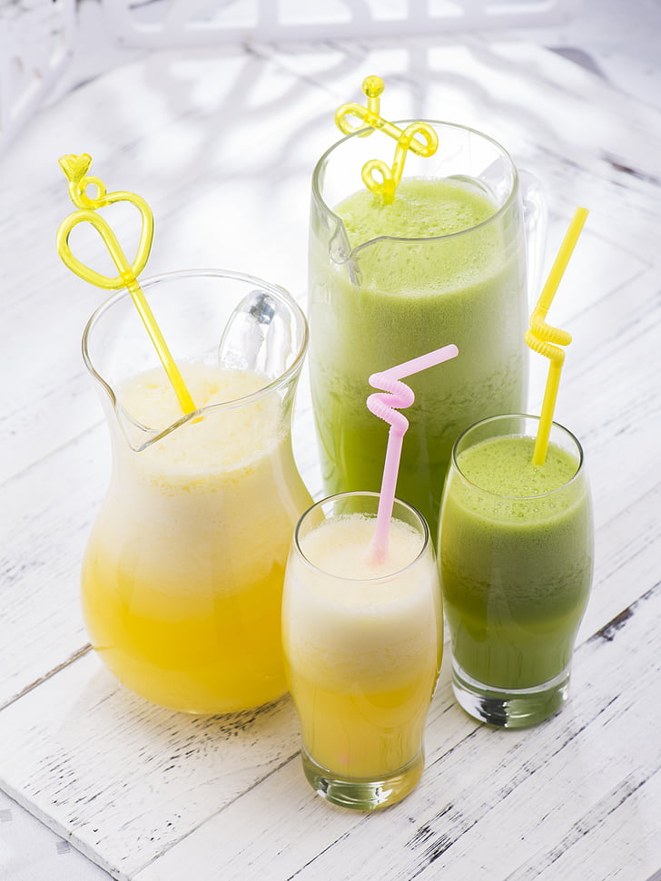 fruit juice, beverages, fruit and vegetable juice, drink, drinking glass, drinking straw, refreshment
