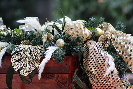 圣诞装饰品, 木制的盒子, 装饰, 假日, 圣诞节, 框, 礼物