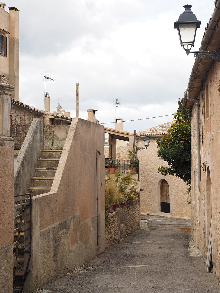 Randa, village, Mallorca, route, ruelle, architecture, rue