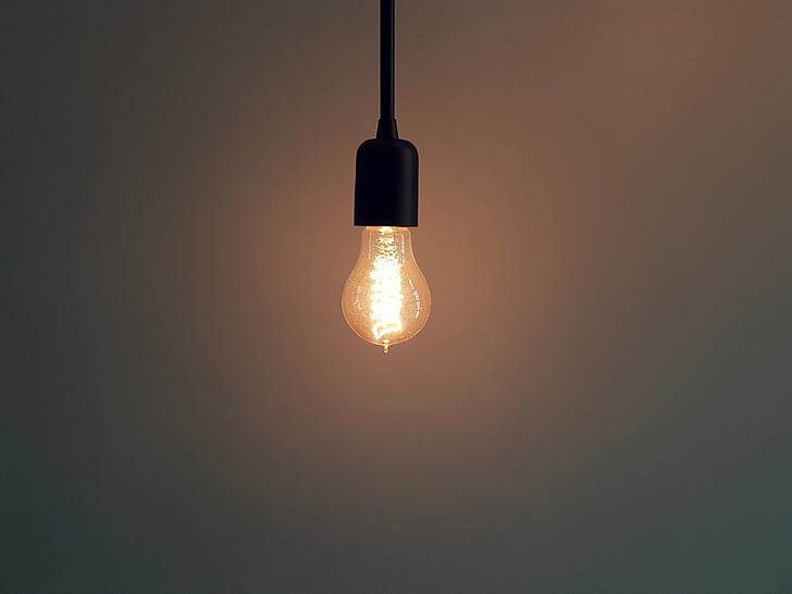 lit, incandescent, bulb, light, lamp, wire, electricity