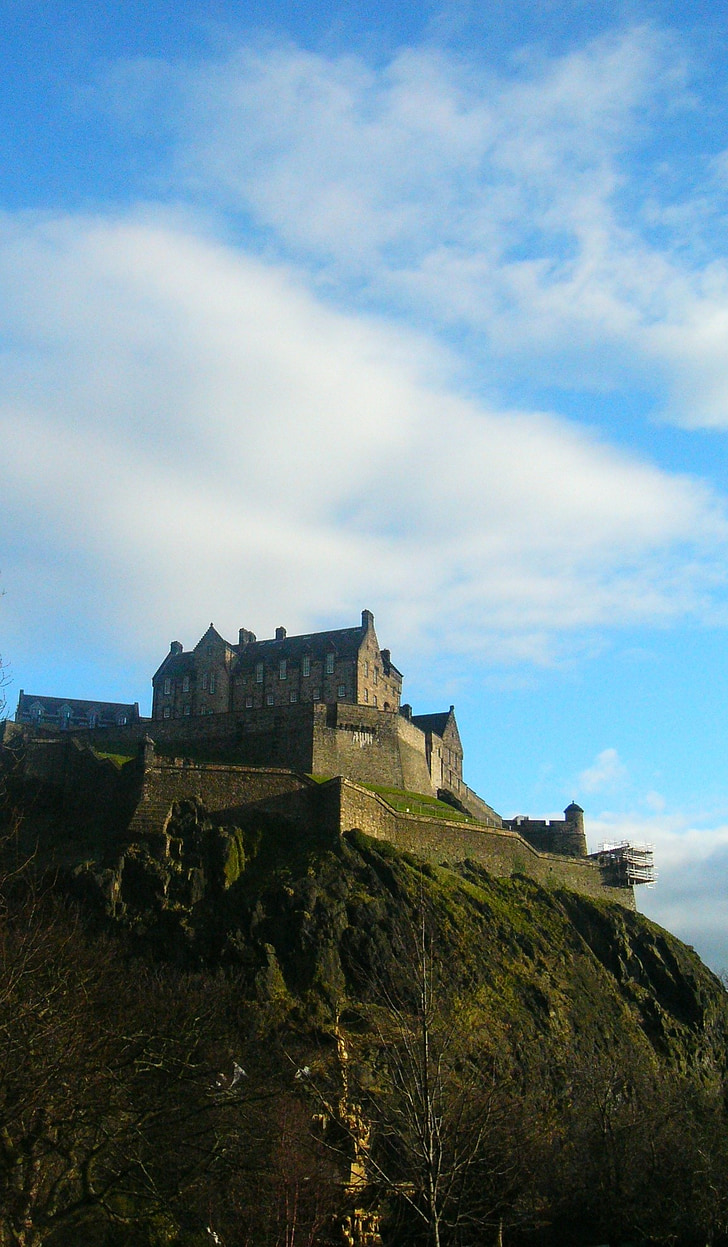 Edinburgh, Edinburgh castle, Edinburgh castle brakker, landemerke, slottet, bygge, skotske castle