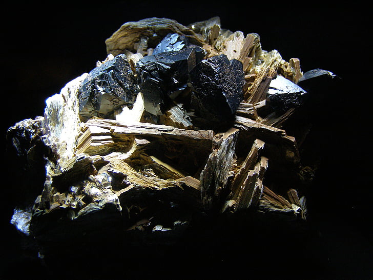 rocha, cristal, quartzo, minerais, natureza