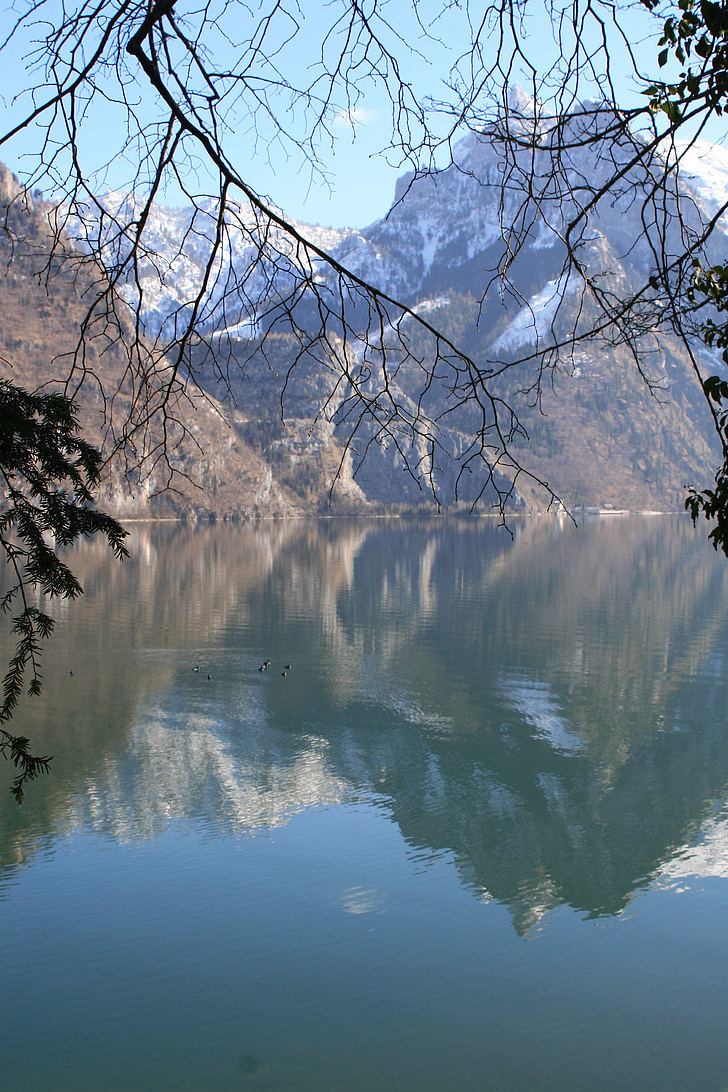 kalni, Austrija, kalna galā, daba, koki, ainava, zila